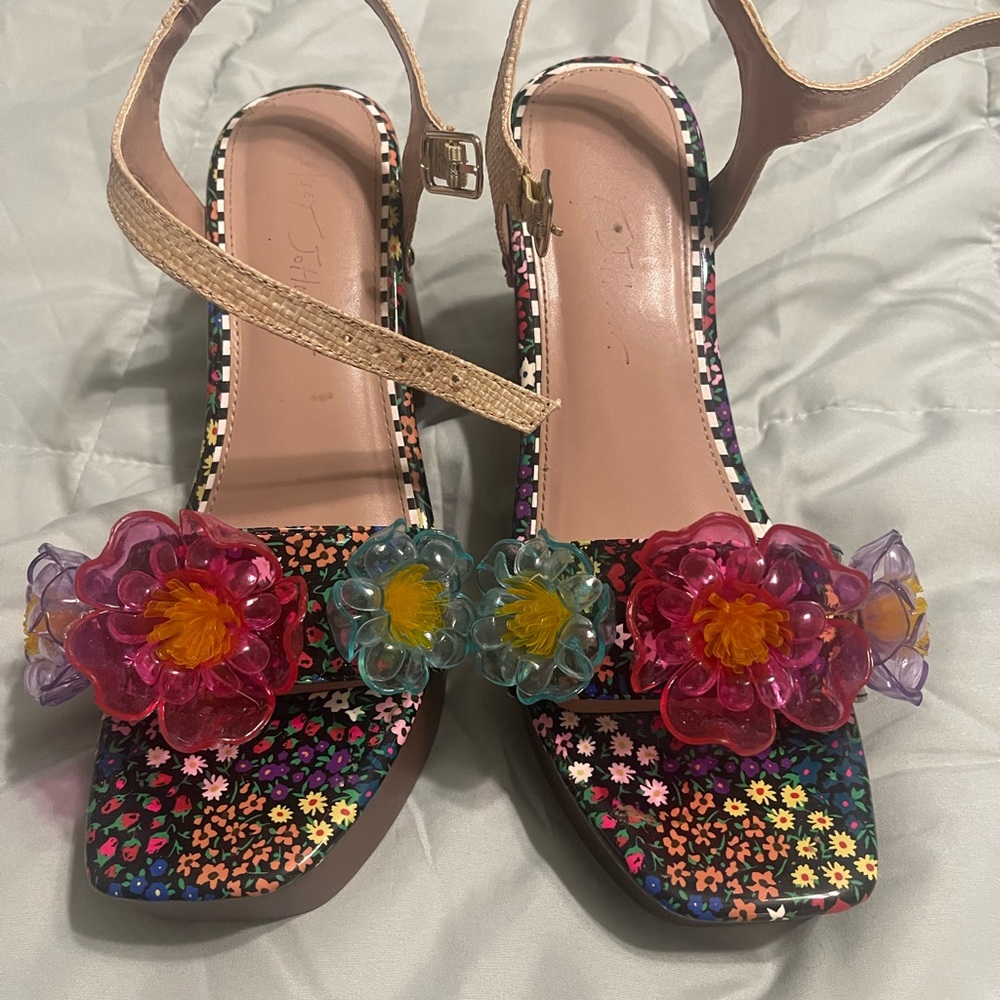 Betsey Johnson Multicolor Floral Sandals
